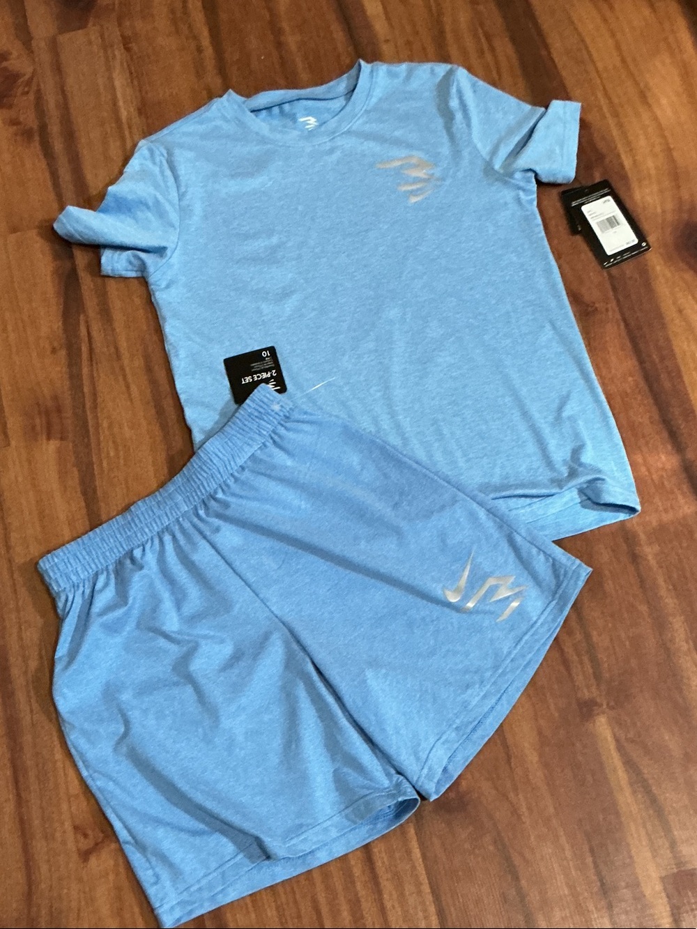 Outfits kids sz 10 Light Blue Athletic Shorts - Lightweight Performance nwt